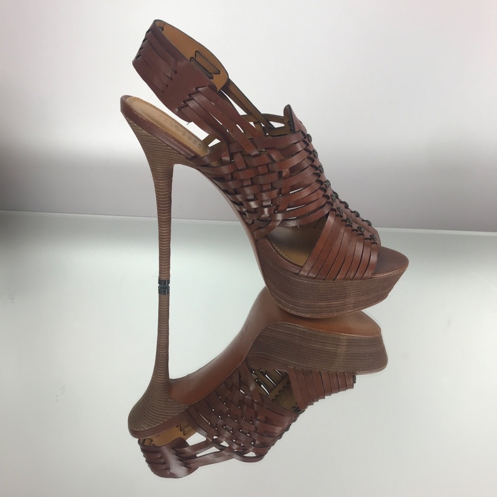 ERIC RUTBERG TRANSPARENT Basket Weave Summer Heel